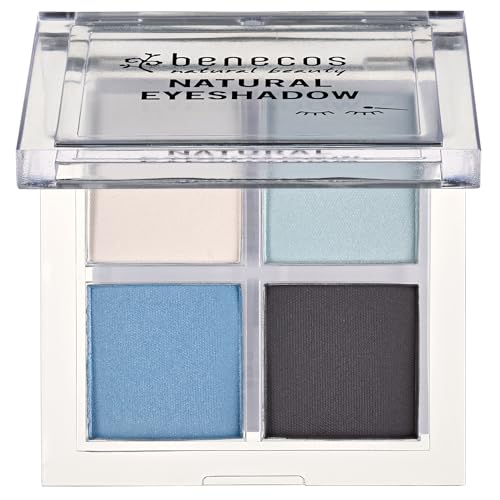 Benecos Natural Cosmetics - Quattro Eyeshadow Palette - vegan - true blue - Image 3