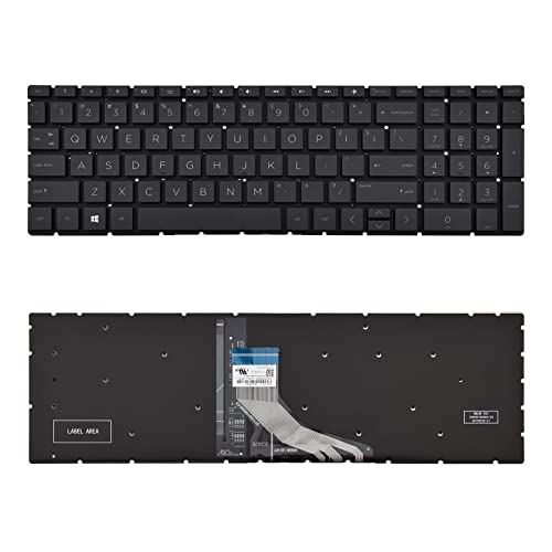 SUNMALL Replacement Keyboard Compatible with HP 250 G7 255 G7 15-DA 15-DB 15-DK 15-DR 15-DW 15-DU 15S-DU 15-DY 15s-DY 15s-EQ 15-EF 15s-FQ 15-GW 17-CA. Home 17-by with Backlit US Layout