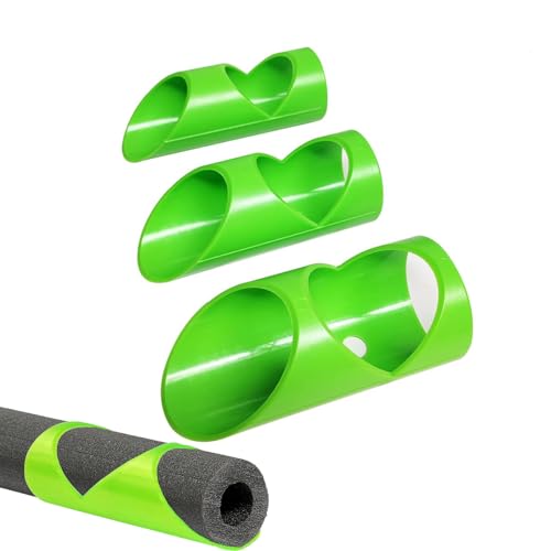 3 Coupe-Tubes d'Isolation En Mousse, Guide De Coupe De Tuyaux, Outil De Coupe d'Isolation à Trois Tubes, Tuyau Guide De Coupe Outil, Convient Aux Tuyaux De 41 MM, 46 MM Et 53 MM, Vert