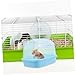 UPKOCH Hamster Sand Bath Container Compact Plastic Sauna Box for Small Pets for Hamsters Chinchillas and Gerbils Multiuse Design for Bathing