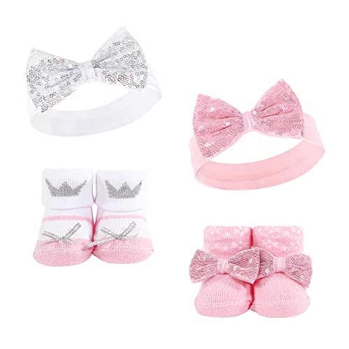 Image of Hudson Baby baby-girls Headband and Socks Set