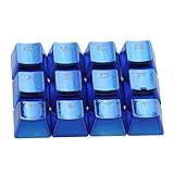 Reemplace las teclas de un teclado mecánico de tamaño completo con diseño ANSI con este conjunto de teclas. Incluye W, A, Q, R o E, S, D, F y teclas de flecha, y extractor de teclas incluido