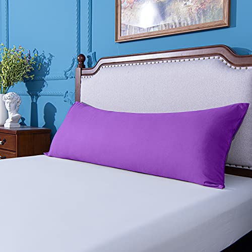 Image of NTBAY Body Microfiber Pillowcase, 1 Pack, 20 x 54, Purple