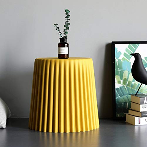 Tabouret gâteau en plastique plissé pour sublimer votre intérieur moderne