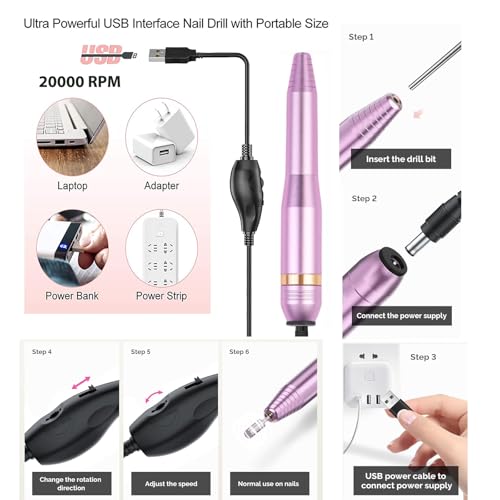 Set completo de uñas con lámpara UV LED 48W y 22 esmaltes miniatura 6
