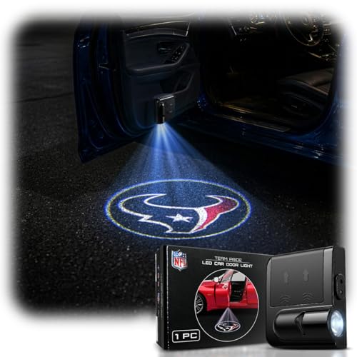 Image of LED Car Door Light - Officially Licensed NFL Wireless Projector - Show Your Team Pride - Battery Powered, Easy Install