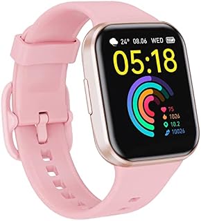 dotn Smart Watch, 1.69 Inch Fitness Tracker with Sleep/Heart Rate Monitor, Fitness Watch with Calorie/Step Counter, IP68 Waterproof Activity Tracker, 25 Sports Modes Smart Watch for Men Women, Pink
