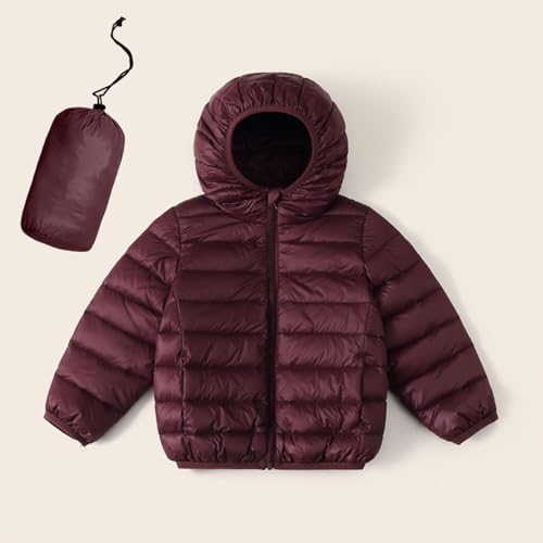 Kids' Lightweight Puffer Jacket,Cute Girls Winter Hooded Warm Winter Coat for Boys Packable Outerwear with Pockets2
