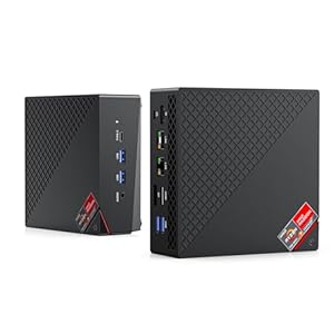 ACEMAGICIAN AM06Pro Mini PC, AMD Ryzen 7 5825U (8C/16T, bis zu 4.5Ghz),16GB DDR4 512GB M.2 SSD Micro PC mit Windows 11 Pro | 4K Triple Display | Type-C | Dual Ethernet | WiFi 6 | BT 5.2