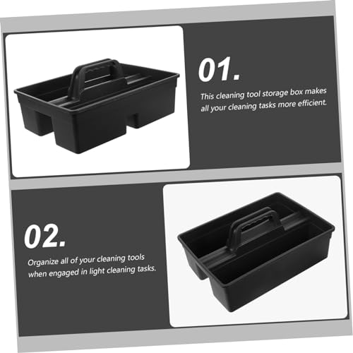 Panier à outils plastique PP compartimenté fond plat rangement ménage tables