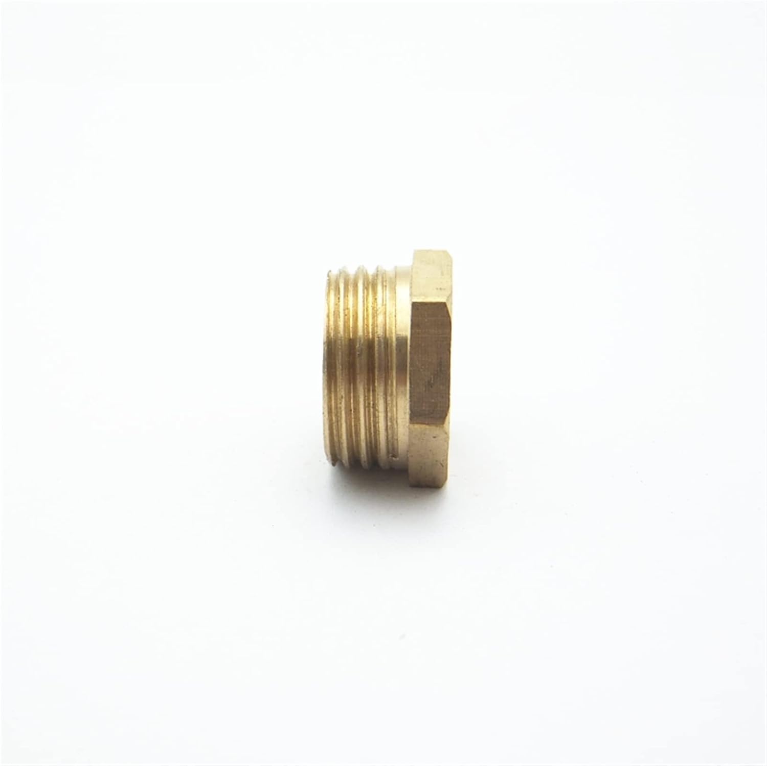 Brass Blanking Stop Caps, 4PCS M10x1 Female Thread x 1/2Inch BSP Male Brass Reducing Coupler Connector Adapter Pipe Fitting