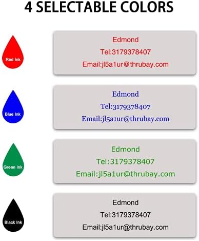 Custom Stamp Self Inking,Personalised Stamp,38x14mm,Up to 3 Lines,Return Address Rubber Stamps for Business,Office,Card Making