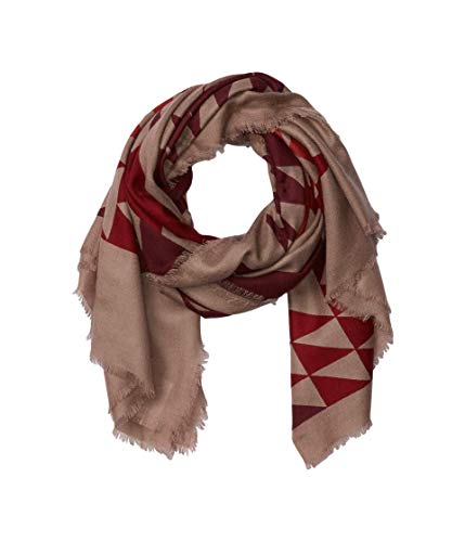 Pendleton Women's Oversized Featherweight Wool Scarf, Basketmaker Taupe, One Size