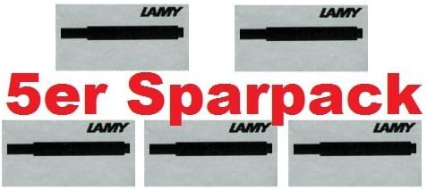 Lamy T10 Ink Cartridges with Economy Pack (Pack of 5) Black