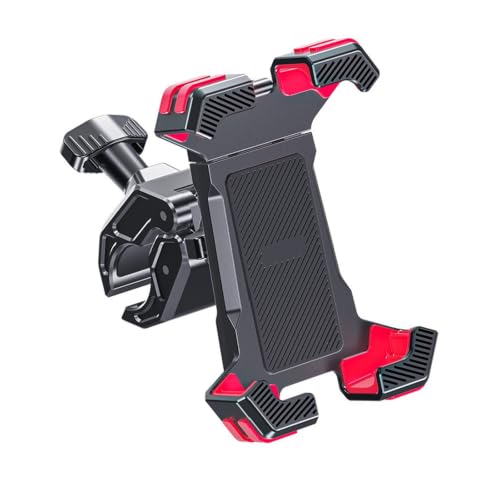 Support de téléphone moto et guidon de vélo rouge ultra-stable