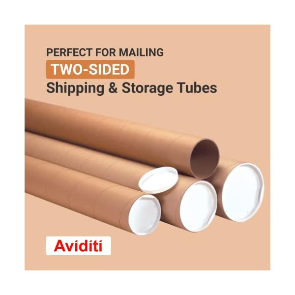 Wählen Sie eine Größe: aviditi Kraft Mailing-Röhren, 2 x 25", Kraft, 50 – Bild 4