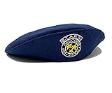 Jill Valentine S.T.A.R.S. Raccoon City R.P.D. Béret Bleu marine Taille unique avec sangle arrière réglable