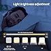 AIRIVO Alarm Clock Night Lights, Built-in Battery Alarm Clock for Bedrooms, 6 Scenes & White Noise Sync, Dual Alarms & Snooze, for Heavy Sleepers, Gifts for Kids Teens