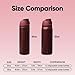 Owala FreeSip Insulated Stainless Steel Water Bottle with Straw, BPA-Free Sports Water Bottle, Great for Travel, 32 Oz, Black Cherry