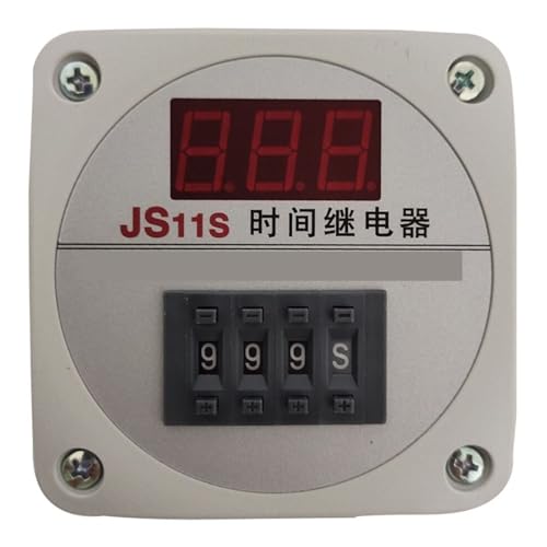 Relais temporisé JS11S réglable de 0,01 seconde à 999 heures
