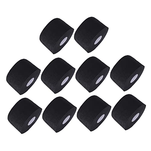 Bandes de cou en papier noir DOITOOL pour un confort total des clients en salon de coiffure