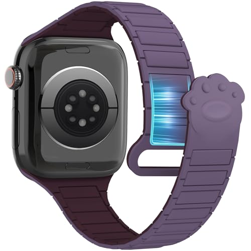 Bracelet Apple Watch fille silicone patte mignonne le cadeau idéal avec aimant