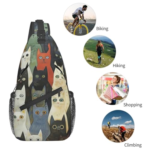 Bolso cruzado Cat para hombre y mujer miniatura 6