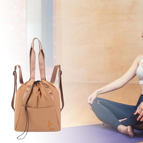 Sac à dos de sport décontracté kaki pour la danse classique - 7