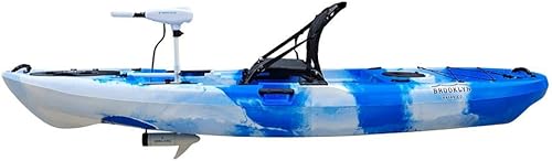 Miniatura 2 de BKC PK11 - Kayak de pesca solo para sentarse en la parte superior con motor de arrastre
