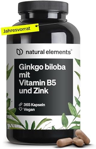 natural elements Ginkgo biloba – optimal dosiert mit 3750mg pro K...