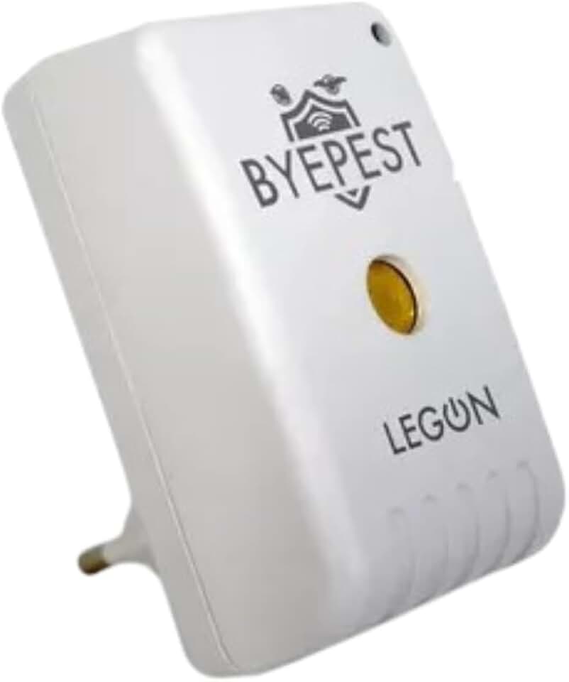 Repelente Eletrônico Ultrassônico Byepest Espanta Ratos e Morcegos Cobertura de 200m² Sem Cheiro Livre de Químicos