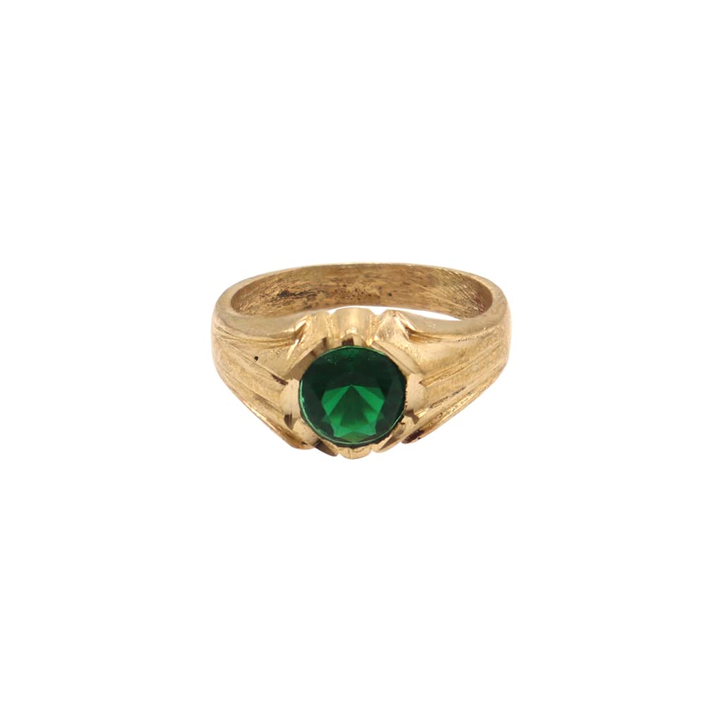 MOONPLUS Impon(panchaloha Green Stone Ring (23) (B09HTKQ7QY) Amazon Price History, Amazon Price Tracker