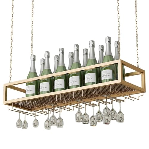 Étagère à vin murale chic et design pour optimiser le rangement des verres