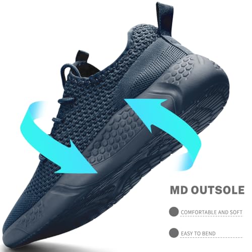 Image of Men's Running Shoes Slip On Walking Comfortable Tennis Breathable Non Slip Athletic Gym Workout Cross Training Fashion Sneakers