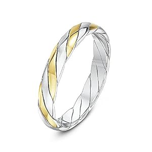 Theia Theia Ehering 9 Karat Gelb- & Weißgold oder Roségold, 3-5mm Gedrehter Theia Theia Ehering 9 Karat Gelb- & Weißgold oder Roségold, 3-5mm Gedrehter