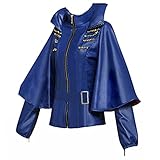 AGLAYOUPIN Adult Women Blue PU Coat Costume Outfit