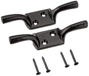 Merriway BH00403 Klammerhaken Schwarz 2 Stück