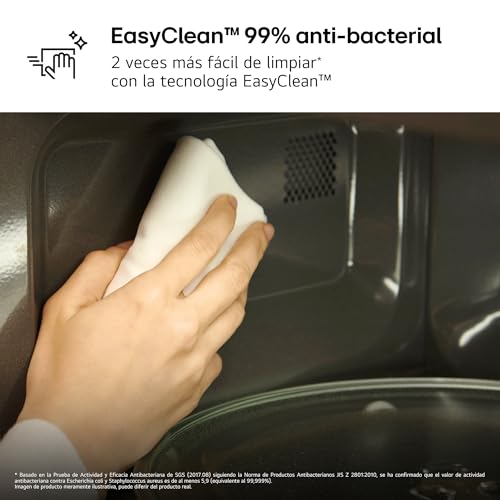 LG MH6535GIS - Microondas con Grill NeoChef, Capacidad 25 L, 1000 W, Smart Inverter, Panel Táctil LED, EasyClean, Cocción Uniforme y Bloqueo Infantil, Negro - imagen 10