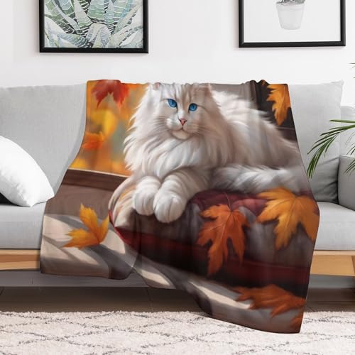 Couverture lit chat mignon plaid décoration intérieure flannel doux