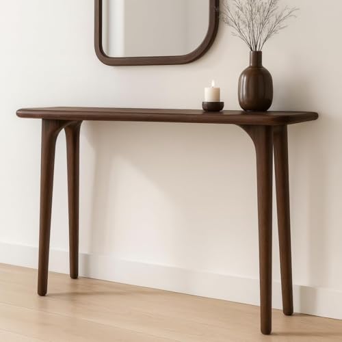 Image of 80cm Long Wooden Console Table for Living Room | Side Entrance Table for Home (80 * 30 * 77 Cm)