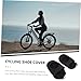 UPKOCH 4sets Windproof Riding Overshoes Durable Shoe Covers for Bowling and Bike Riding Non Slip Design for Enhanced Friction and Comfort 2pcs*4