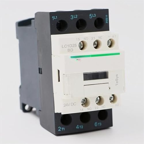 JFQOWCMP LC1D25BD DC Contactor 3P 3NO LC1-D25BD 25A 24V DC Coil