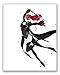 Watercolor Persona 5: Phantom Thieves of Hearts Prints - Set of 8 (8x10 Inches) Glossy Anime Megami Tensei Wall Art Decor - Joker - Skull - Panther - Fox - Queen - Oracle - Noir - Kasumi Yoshizawa?