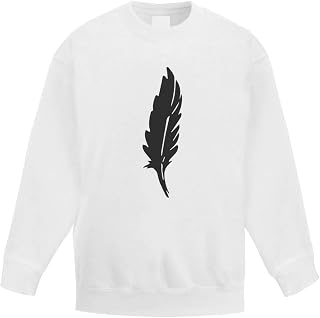 Azeeda 'Silhouetted Feather' Kid's Sweatshirt/Jumper (12-13 Years) (KW00031499)