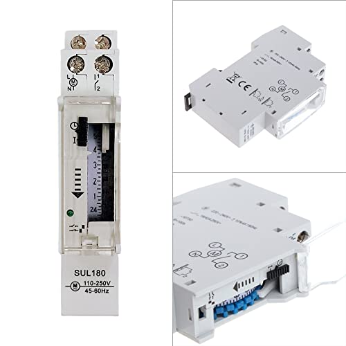Timer Switches 24 Hour Analogues Electrical Programmable Timer 250V 16A Battery Din Rail Mechanical Timer Switches Electrical Timer #TOP1