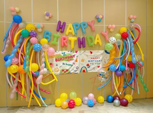 Image of Dark Blue 260 Balloons - Long Balloons for Balloon Arch & Party Decor, 100 | Dark Blue long balloons for balloon arch & string garland decorations, thick latex & easy to inflate, great for birthday