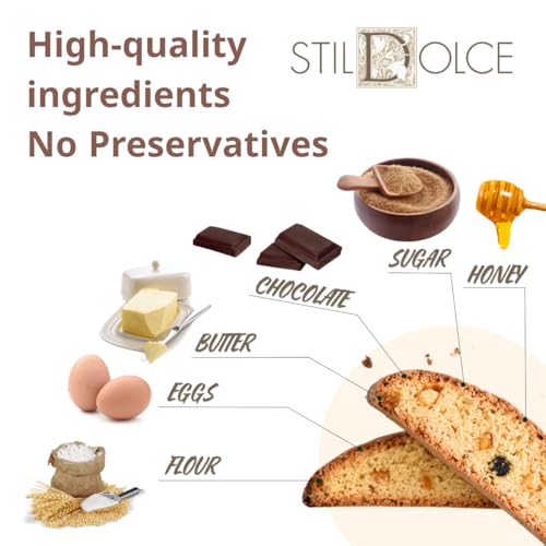 image for Italian Semi-Soft Chocolate Biscotti | Made in Tuscany, Italy | Stildo