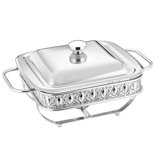 Récipient chauffant doré 1,8 L pour maintenir au chaud les plats de fêtes