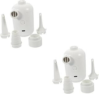 2 Conjuntos De Inflador De Colchão De Ar Barraca Inflável Inflador Portátil Bomba De Ar Elétrica Para Casa Bomba De Inflação Elétrica Inflador Bomba De Ar Elétrica Sacos De