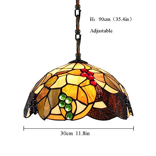 Mini lámpara de techo colgante E27 de vidrio de 30cm para decoración interior 8